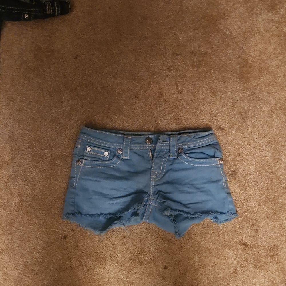 Miss Me Light Blue Jean Shorts